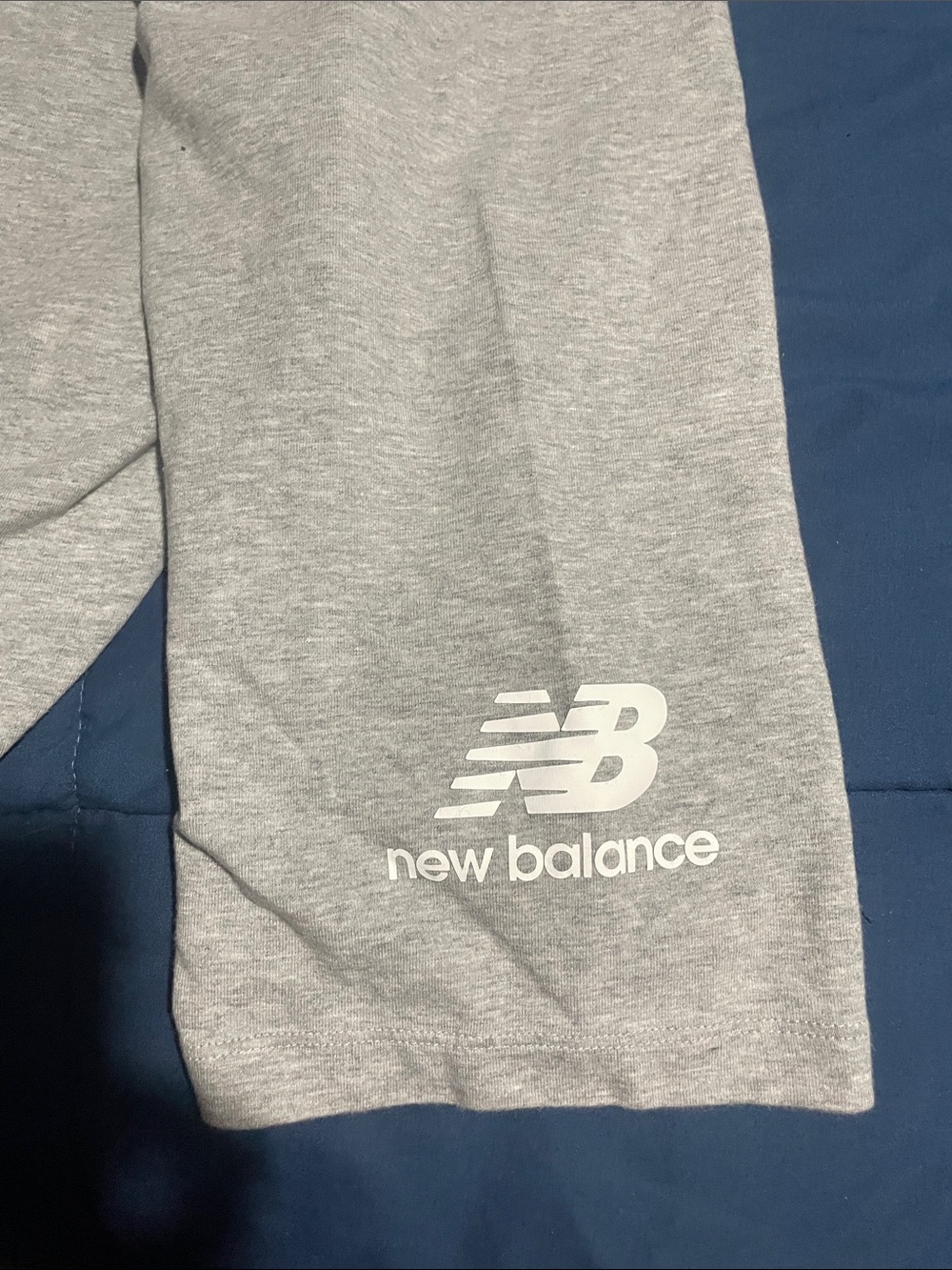 New Balance Gray and Mauve High-Waist Bike Shorts Duo - Picture 2 of 4